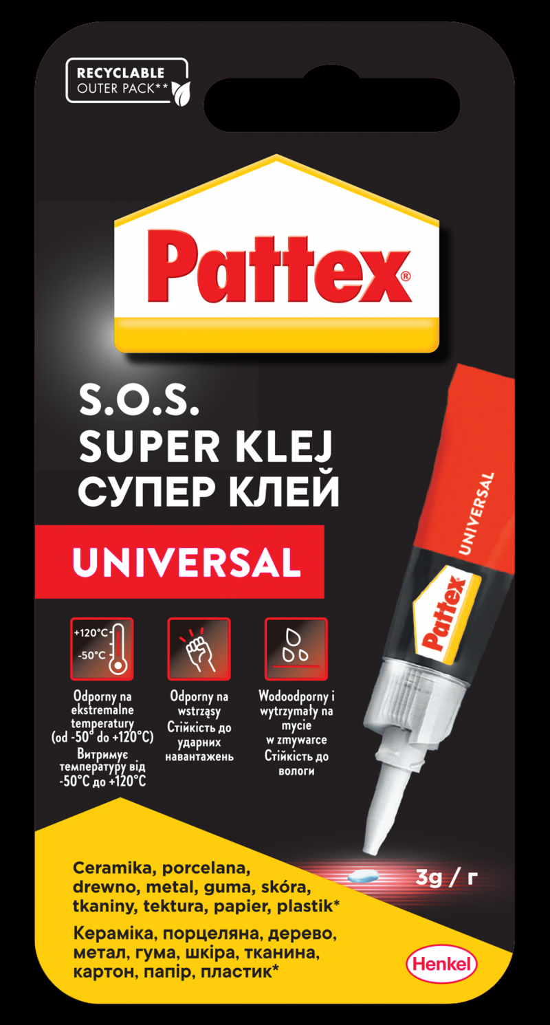 392953-405675-klej_uniwersalny_super_pattex_s_o_s_ocean_3g-800w Klej uniwersalny SUPER PATTEX S.O.S., Ocean, 3g, transparentny - obrazek 1