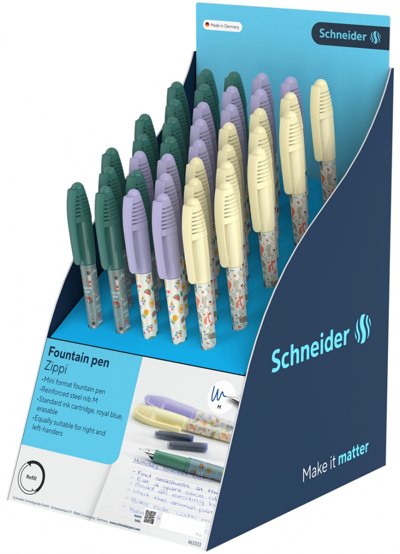 393436-406319-display_pior_wiecznych_schneider_zippi_40_sz-800w Display piór wiecznych SCHNEIDER Zippi, 40 szt., mix kolorów - obrazek 1