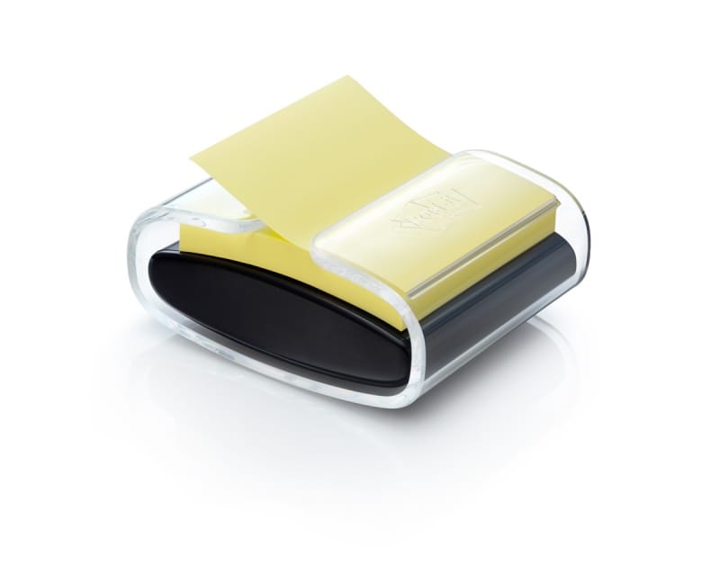 393710-30176-podajnik_do_bloczkow_samoprzylepnych_post_it_-800w Podajnik do bloczków samoprzylepnych POST-IT® Z-Notes PRO (PRO-B-1SSCY-R330), czarny, 1 x Super Sticky Z-Notes 76x76mm - obrazek 1