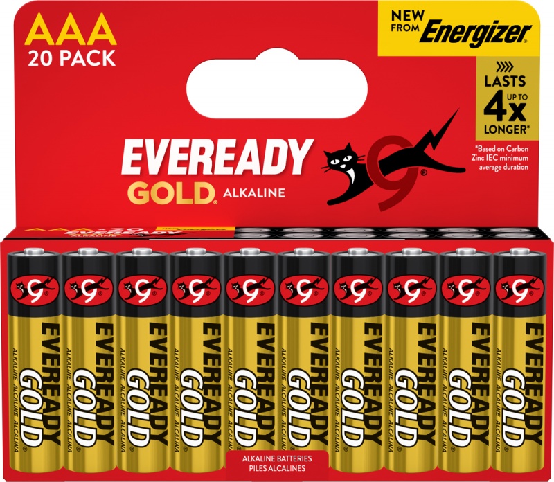 394496-407067-bateria_eveready_gold_from_energizer_aaa_lr0-800w Bateria EVEREADY GOLD from ENERGIZER, AAA, LR03, 1,5V, DHP20 EU, 20 szt. - obrazek 1