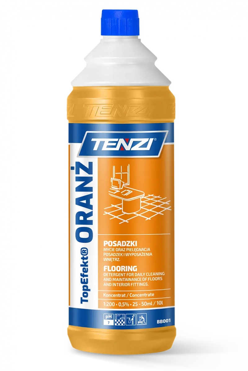 394755-407617-neutralny_plyn_do_mycia_posadzek_tenzi_topef-800w Neutralny płyn do mycia posadzek TENZI, Topefekt, zapach pomarańczy, Oranż, 1l - obrazek 1