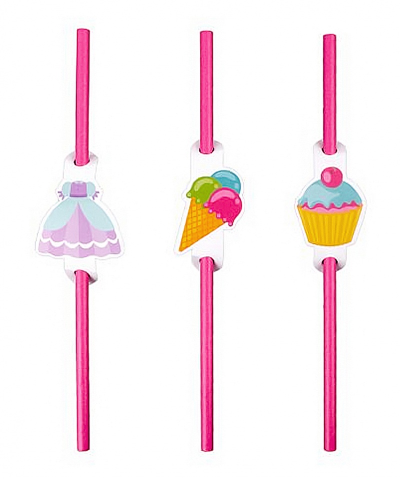 395438-407551-slomki_party_go_20cm_6_szt_rozowe-800w Słomki PARTY GO, 20cm, 6 szt., różowe (opakowanie 12 szt.) - obrazek 1