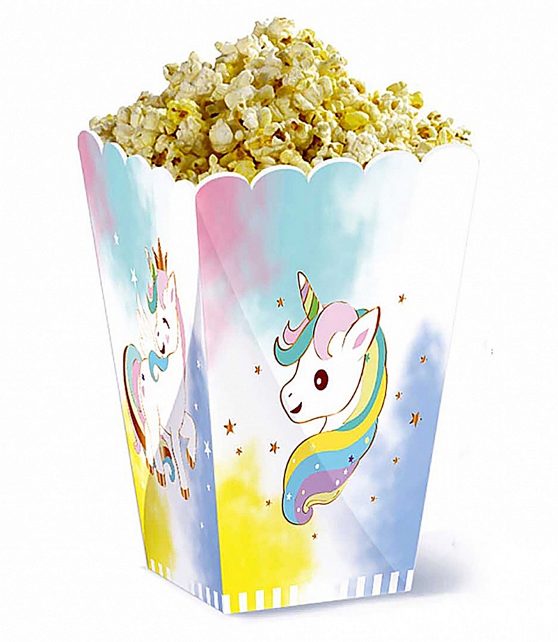 395450-407557-pudelko_na_popcorn_party_go_unicorn_11_5x14_-800w Pudełko na popcorn PARTY GO Unicorn, 11,5x14,5cm, 6 szt., różowe (opakowanie 12 szt.) - obrazek 1