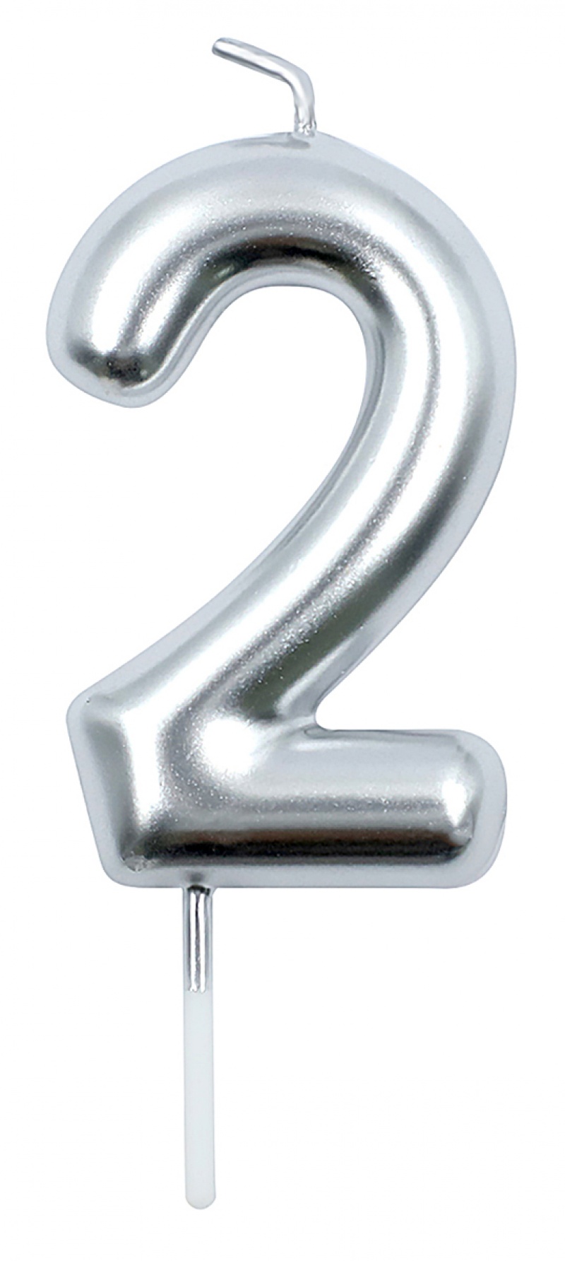 395468-407535-swieczka_party_go_cyfra_2_6cm_srebrna-800w Świeczka PARTY GO, cyfra 2, 6cm, srebrna (opakowanie 24 szt.) - obrazek 1