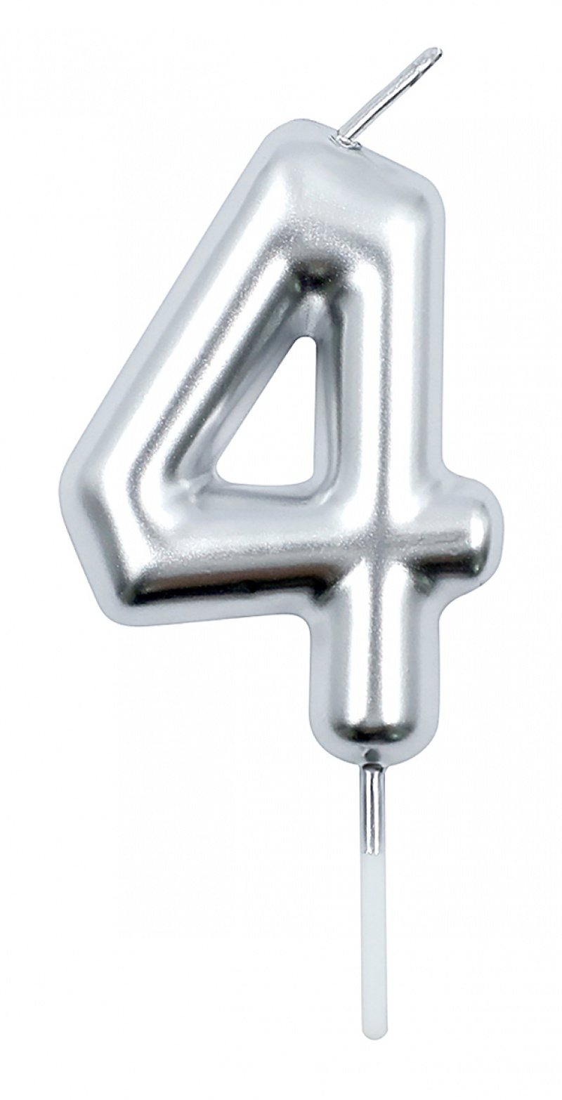 395470-407537-swieczka_party_go_cyfra_4_6cm_srebrna-800w Świeczka PARTY GO, cyfra 4, 6cm, srebrna (opakowanie 24 szt.) - obrazek 1