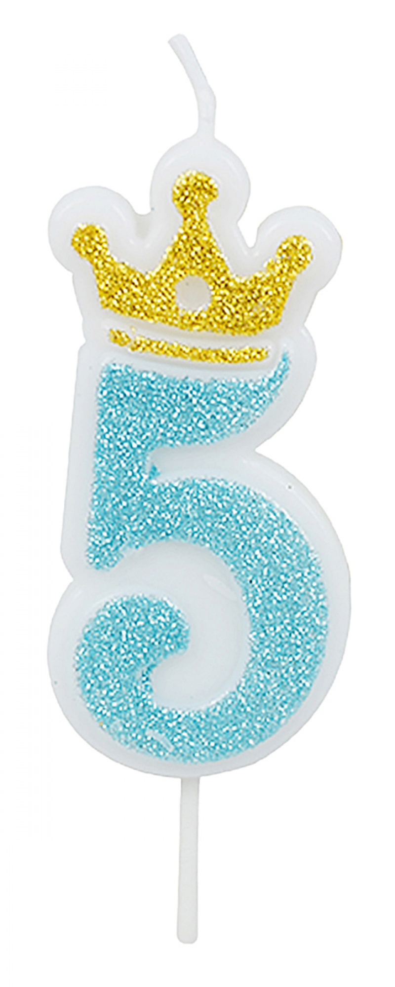 395482-407435-swieczka_party_go_cyfra_5_6_8cm_niebieska-800w Świeczka PARTY GO, cyfra 5, 6,8cm, niebieska (opakowanie 12 szt.) - obrazek 1