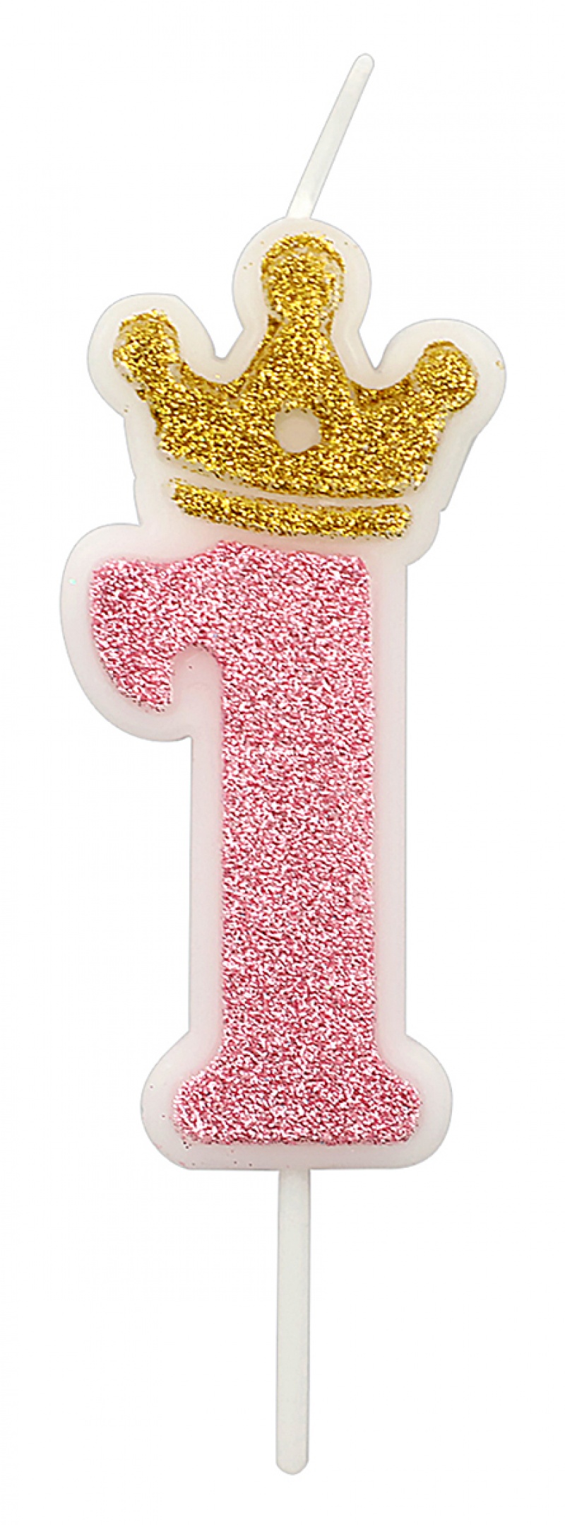 395488-407441-swieczka_party_go_cyfra_1_6_8cm_rozowa-800w Świeczka PARTY GO, cyfra 1, 6,8cm, różowa (opakowanie 12 szt.) - obrazek 1