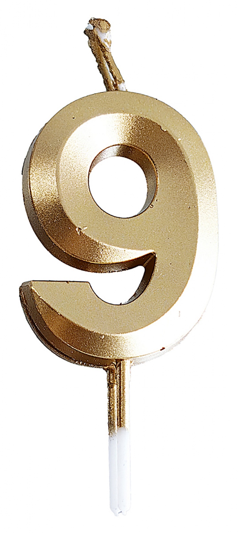 395506-407508-swieczka_party_go_cyfra_9_4_8cm_zlota-800w Świeczka PARTY GO, cyfra 9, 4,8cm, złota (opakowanie 24 szt.) - obrazek 1