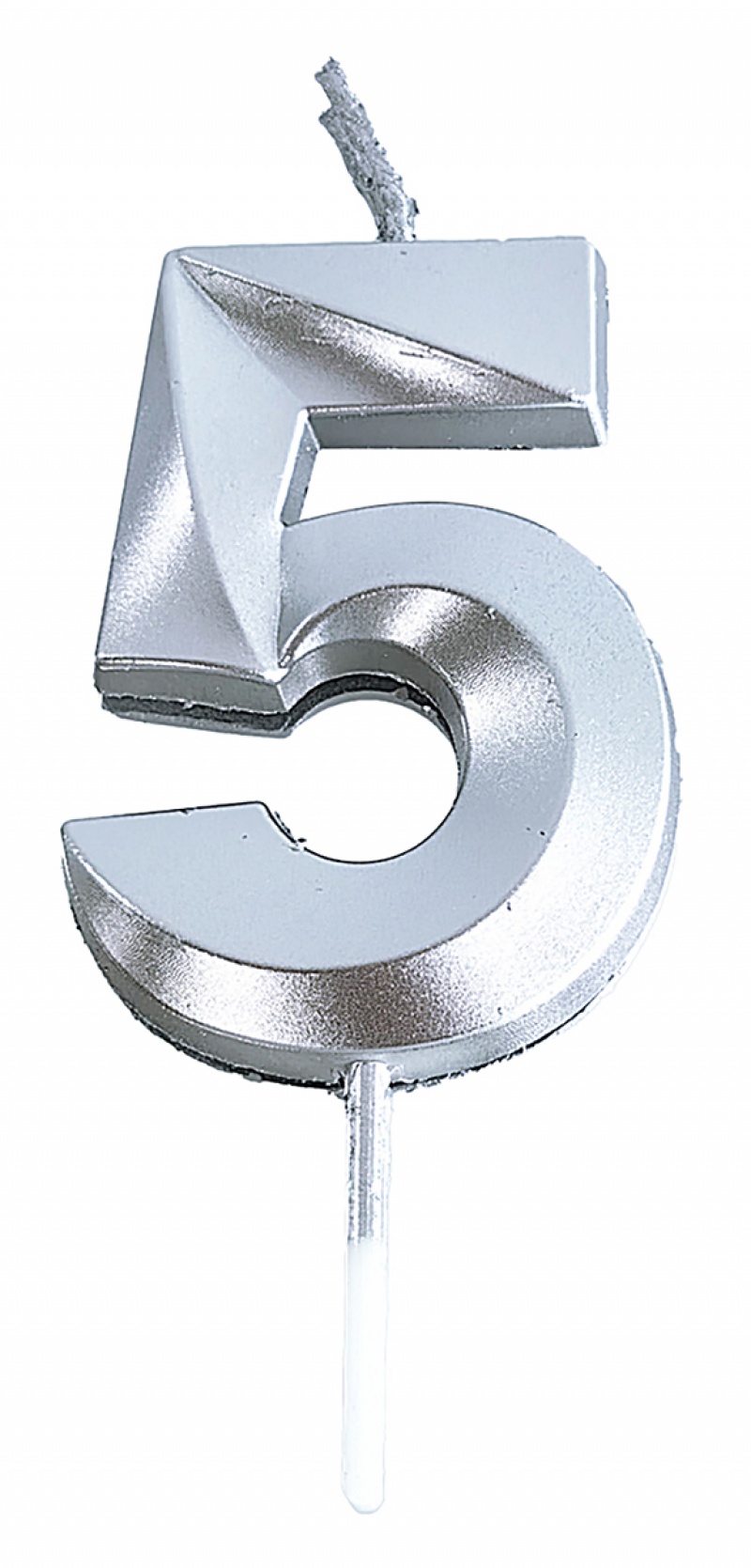 395512-407514-swieczka_party_go_cyfra_5_4_8cm_srebrna-800w Świeczka PARTY GO, cyfra 5, 4,8cm, srebrna (opakowanie 24 szt.) - obrazek 1