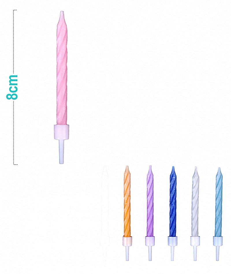 395531-407561-swieczki_na_tort_party_go_8cm_12_szt_mix_kol-800w Świeczki na tort PARTY GO, 8cm, 12 szt., mix kolorów (opakowanie 24 szt.) - obrazek 1