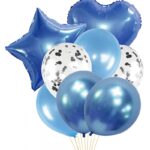 Zestaw balonów PARTY GO, 45cm, 8 szt., niebieskie (opakowanie 12 szt.)