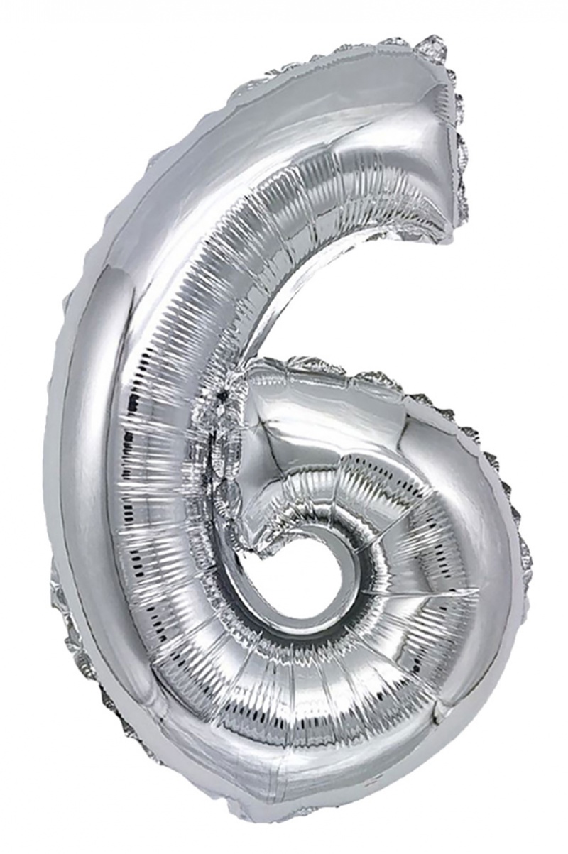 395558-407466-balon_foliowy_party_go_cyfra_6_80cm_srebrny-800w Balon foliowy PARTY GO, cyfra 6, 80cm, srebrny (opakowanie 12 szt.) - obrazek 1