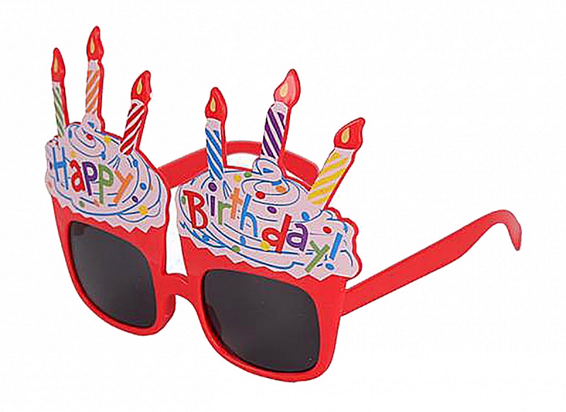395597-407579-okulary_party_go_happy_birthday_15cm_mix_kol-800w Okulary PARTY GO Happy Birthday, 15cm, mix kolorów (opakowanie 12 szt.) - obrazek 1