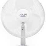 Wentylator ADLER AD 7304, biurkowy, śr. 40cm, 90W, biały