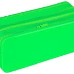 Piórnik silikonowy czterokomorowy GIMBOO, 200x80x75mm, zielony