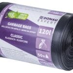 Worki na odpady DONAU EXPERT, klasyczne, LDPE, 120l, 50 szt., czarne
