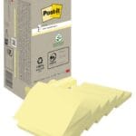 Karteczki samoprzylepne POST-IT® Recycled Z-Notes  (R330-1T), 76x76mm, 16x100 kart., żółty