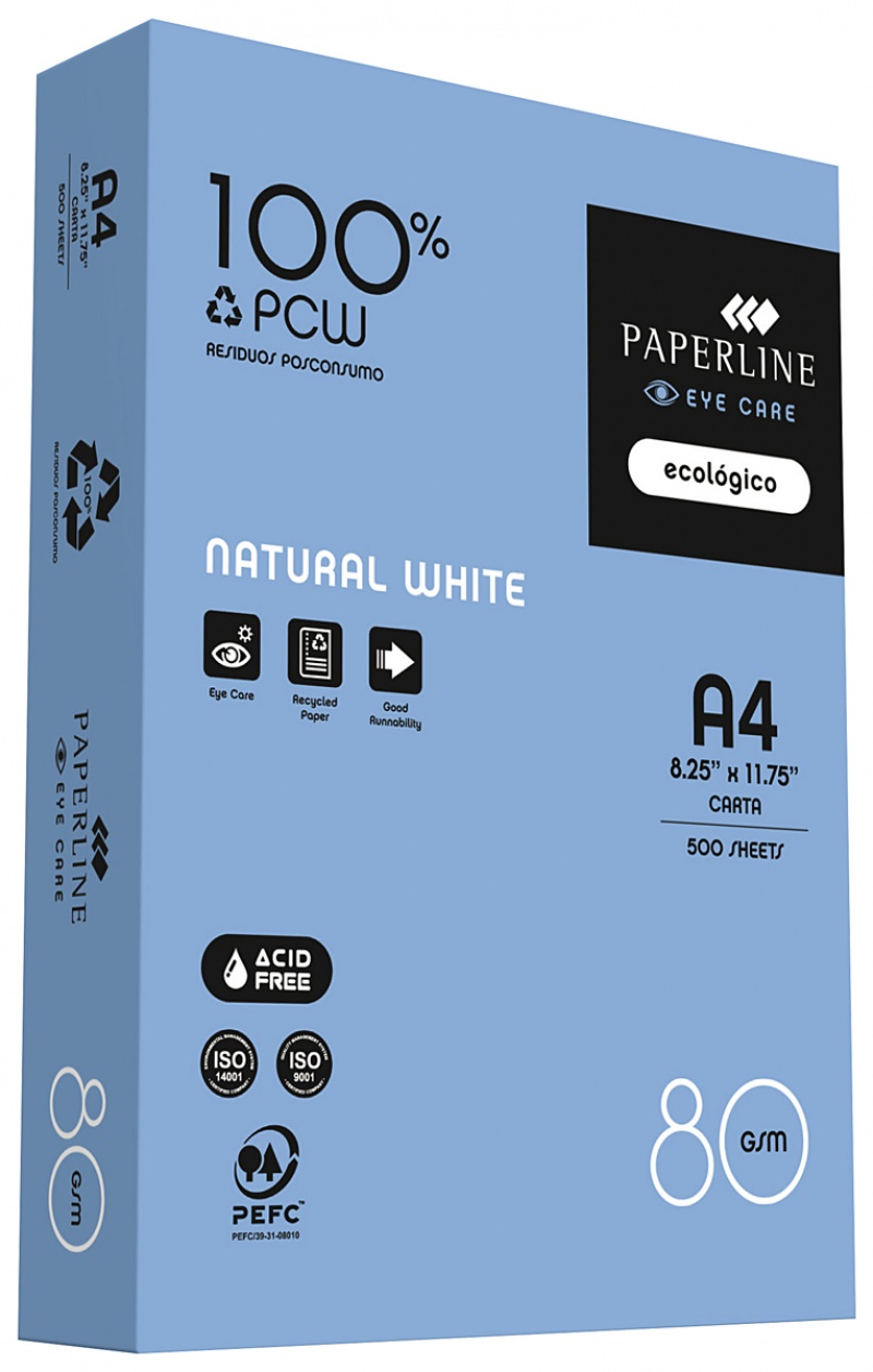 400391-411275-papier_ksero_paperline_eye_care_recycled_a4_-800w Papier ksero PAPERLINE Eye Care Recycled, A4, klasa C, 80 g/m², 500 ark. (opakowanie 5 szt.) - obrazek 1