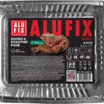Formy do pieczenia i smażenia ALUFIX Fix-Grill, aluminiowe, małe, 3 szt.
