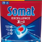 Kapsułki do zmywarki SOMAT Excellence 3w1, 70 szt., lemon