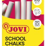 Kreda szkolna JOVI, zestaw 10 szt., biała