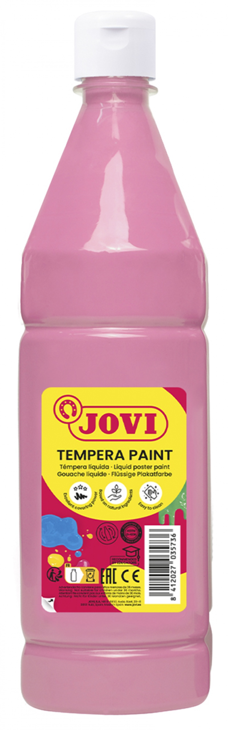 400523-408976-farba_plakatowa_jovi_1000ml_rozowa-800w Farba plakatowa JOVI, 1000ml, różowa - obrazek 1
