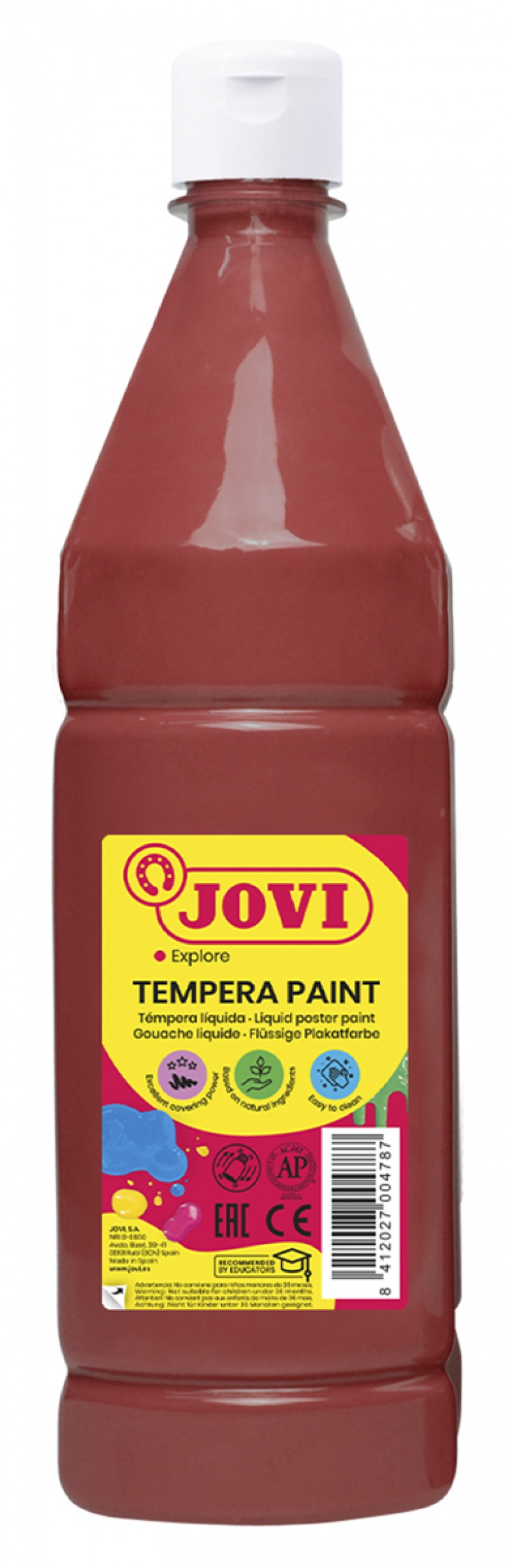 400533-408981-farba_plakatowa_jovi_1000ml_brazowa-800w Farba plakatowa JOVI, 1000ml, brązowa - obrazek 1