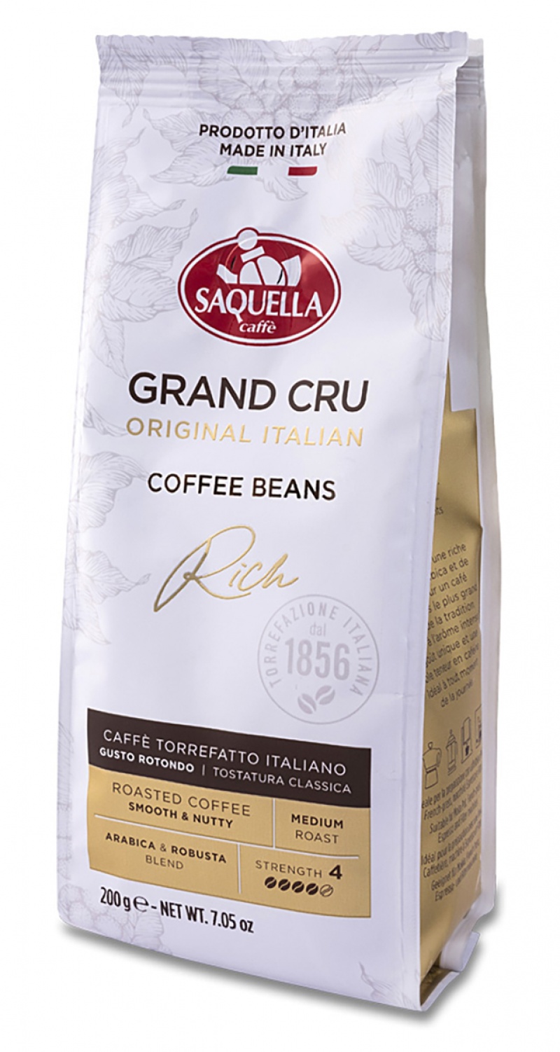 400697-408964-kawa_saquella_grand_cru_rich_ziarnista_200g-800w Kawa SAQUELLA Grand Cru Rich, ziarnista, 200g - obrazek 1
