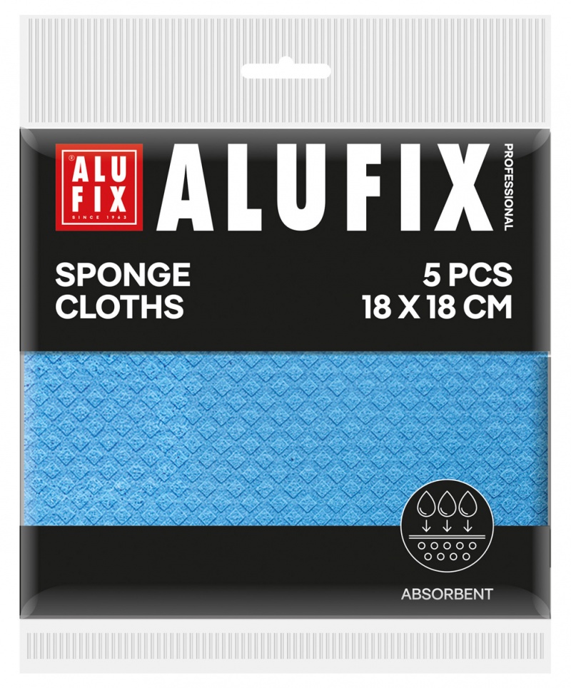 401493-412273-sciereczki_gabkowe_alufix_professional_18x18-800w Ściereczki gąbkowe ALUFIX Professional, 18x18cm, 5 szt., niebieskie - obrazek 1