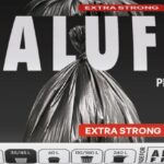 Worki na śmieci ALUFIX Professional, HDPE, 50x55cm, 10 μm, 35l, 50 szt., czarne