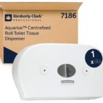 Dozownik podwójny do papieru toaletowego KIMBERLY-CLARK, 7186, centralne odwijanie, biały