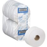 Papier toaletowy Jumbo SCOTT Essential, 2-warstwowy, 6 rolek x 1053 listki, biały