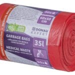 Worki na odpady medyczne DONAU EXPERT, LDPE, 35l, 50 szt., czerwone