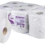 Papier toaletowy makulaturowy DONAU EXPERT Jumbo, 1-warstwowy, 750 listków, 12szt., biały