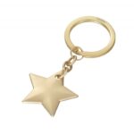 Brelok TROIKA Golden Star, chromowany, złoty