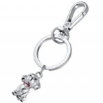 Brelok TROIKA Tiny Puppy, metal, srebrny