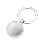 Brelok TROIKA Golf, chromowany, srebrno-biały