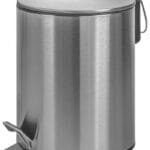Kosz ze stopką Donau Home Modern, wolnoopadający, 5l, srebrny mat