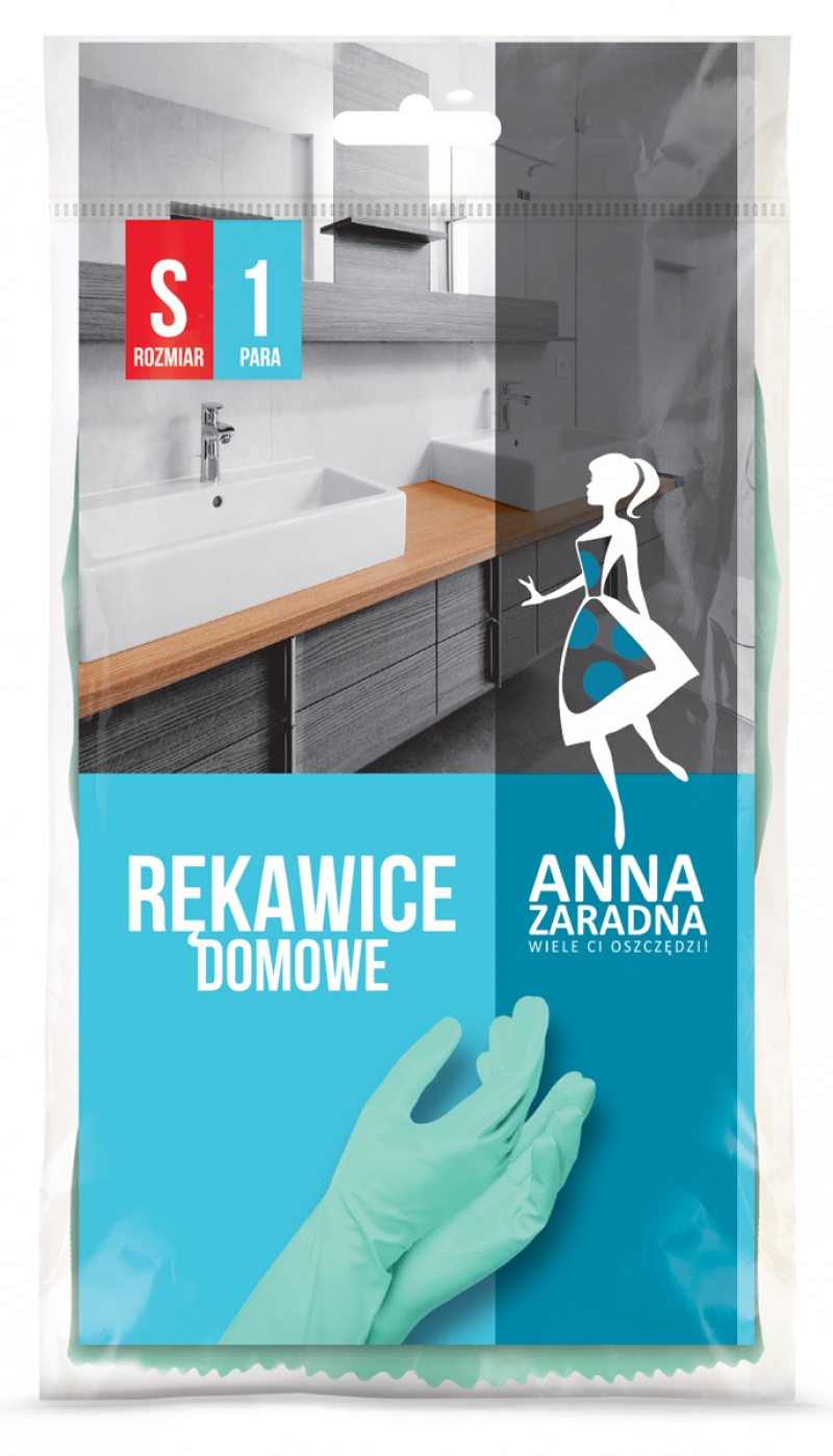 405385-414720-rekawice_domowe_anna_zaradna_rozmiar_s_paste-800w Rękawice domowe ANNA ZARADNA, rozmiar S, pastelowa zieleń - obrazek 1