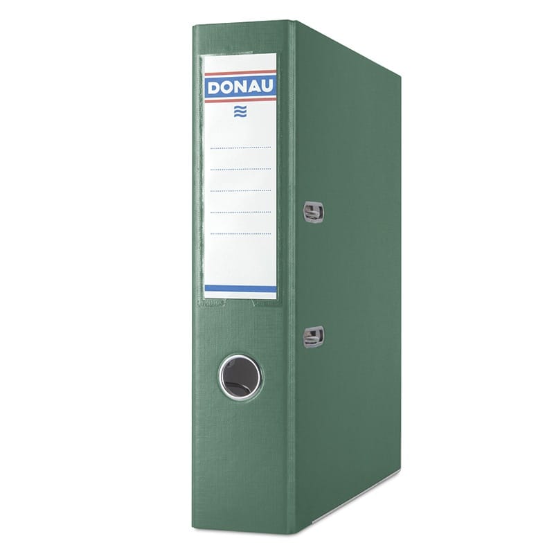 70449-14593-segregator_donau_premium_pp_a4_75mm_zielony-800w Segregator DONAU Premium-S, PP, A4/75mm, zielony - obrazek 1