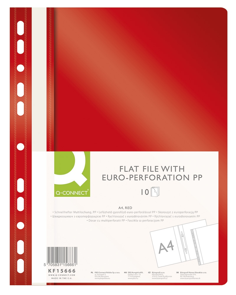 71537-16793-skoroszyt_q_connect_pp_a4_standard_120_170mikr-800w Skoroszyt Q-CONNECT, PP, A4, standard, 120/170mikr., wpinany, czerwony (opakowanie 10 szt.) - obrazek 1