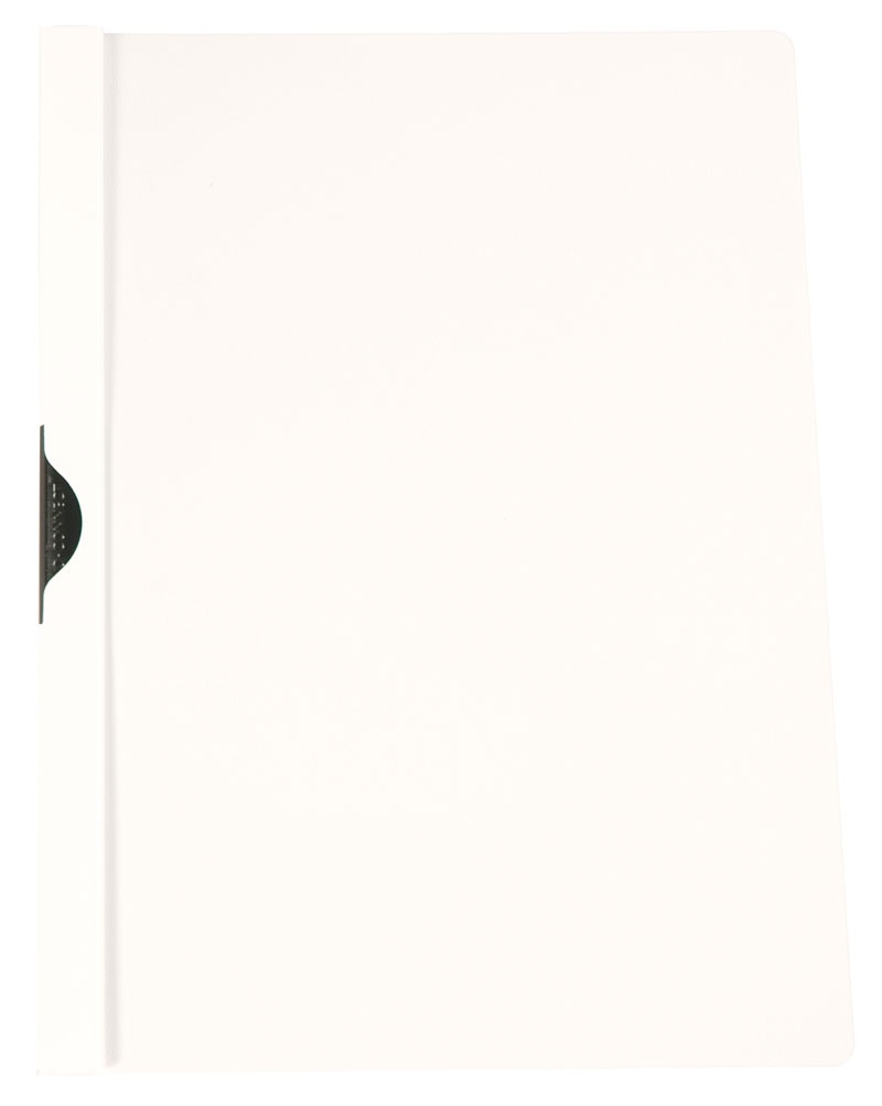 71581-16775-skoroszyt_q_connect_z_metalowym_klipsem_pp_a4_-800w Skoroszyt Q-CONNECT z metalowym klipsem, PP, A4, 200/350mikr., biały (opakowanie 25 szt.) - obrazek 1