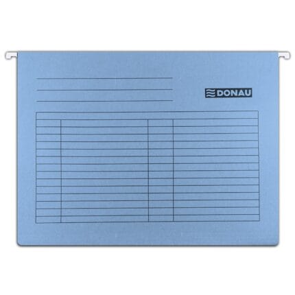 Teczka zawieszkowa DONAU, A4, 230gsm, niebieska (opakowanie 5 szt.)