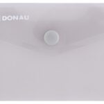 Teczka kopertowa DONAU zatrzask, PP, A7, 180mikr., dymna