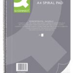 Kołonotatnik Q-CONNECT, A4, w kratkę, 80 kart., 70gsm, perforacja (opakowanie 10 szt.)