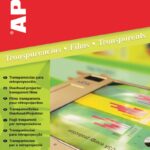 Folia do rzutników APLI, A4, do drukarki laserowej, 100ark.