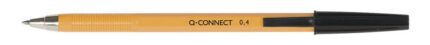 Długopis Q-CONNECT z wymiennym wkładem 0,4mm (linia), czarny (opakowanie 20 szt.)
