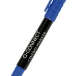 Marker do płyt CD/DVD Q-CONNECT, 1mm (linia), niebieski (opakowanie 10 szt.)