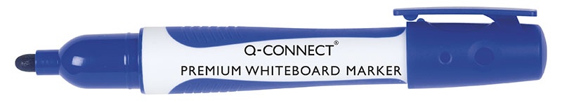 74782-17212-marker_do_tablic_q_connect_premium_gum_rekojes-800w Marker do tablic Q-CONNECT Premium, gum. rękojeść, okrągły, 2-3mm (linia), niebieski (opakowanie 10 szt.) - obrazek 1