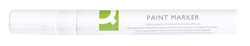 74846-20142-marker_olejowy_q_connect_okragly_2_3mm_bialy-800w Marker olejowy Q-CONNECT, okrągły, 2-3mm, biały (opakowanie 10 szt.) - obrazek 1